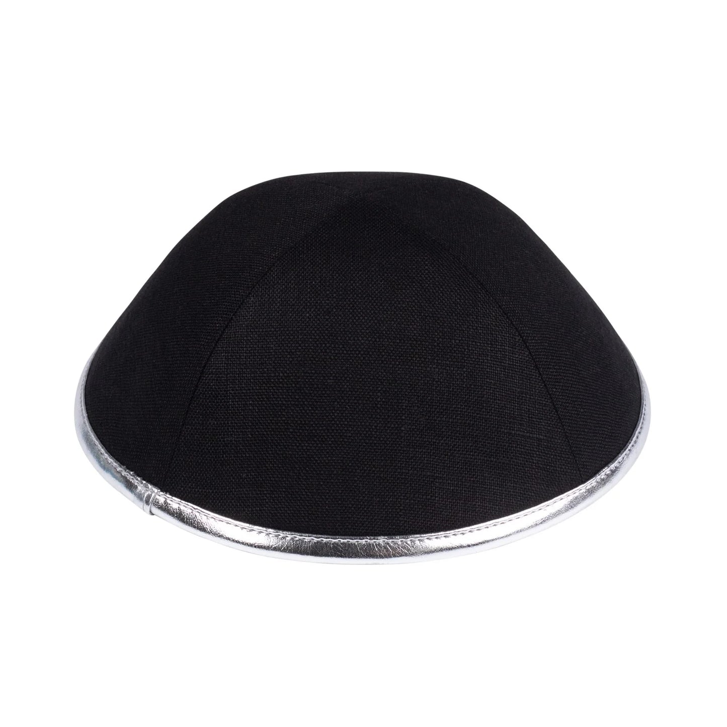IKIPPAH en Lin - Noir avec liseré argenté